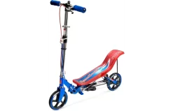 Space Scooter Blauw Rood + Bescherm Set