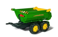 Rolly Toys Halfpipe Trailer John Deere Aanhanger
