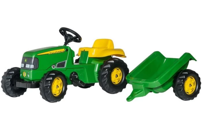 Rolly Toys RollyKid John Deere Traptractor Met Aanhanger 1 Rolly Toys RollyKid John Deere Traptractor Met Aanhanger